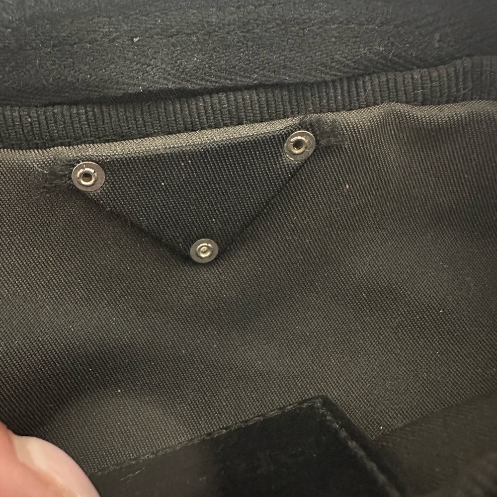 PRADA Nylon Logo Black Mini Zipper Pouch Case Bag - Picture 12 of 12